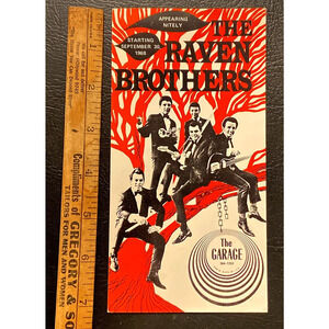 Psychedelic Vintage Hippie The Raven Brothers THE GARAGE LA Promotional HTF RARE